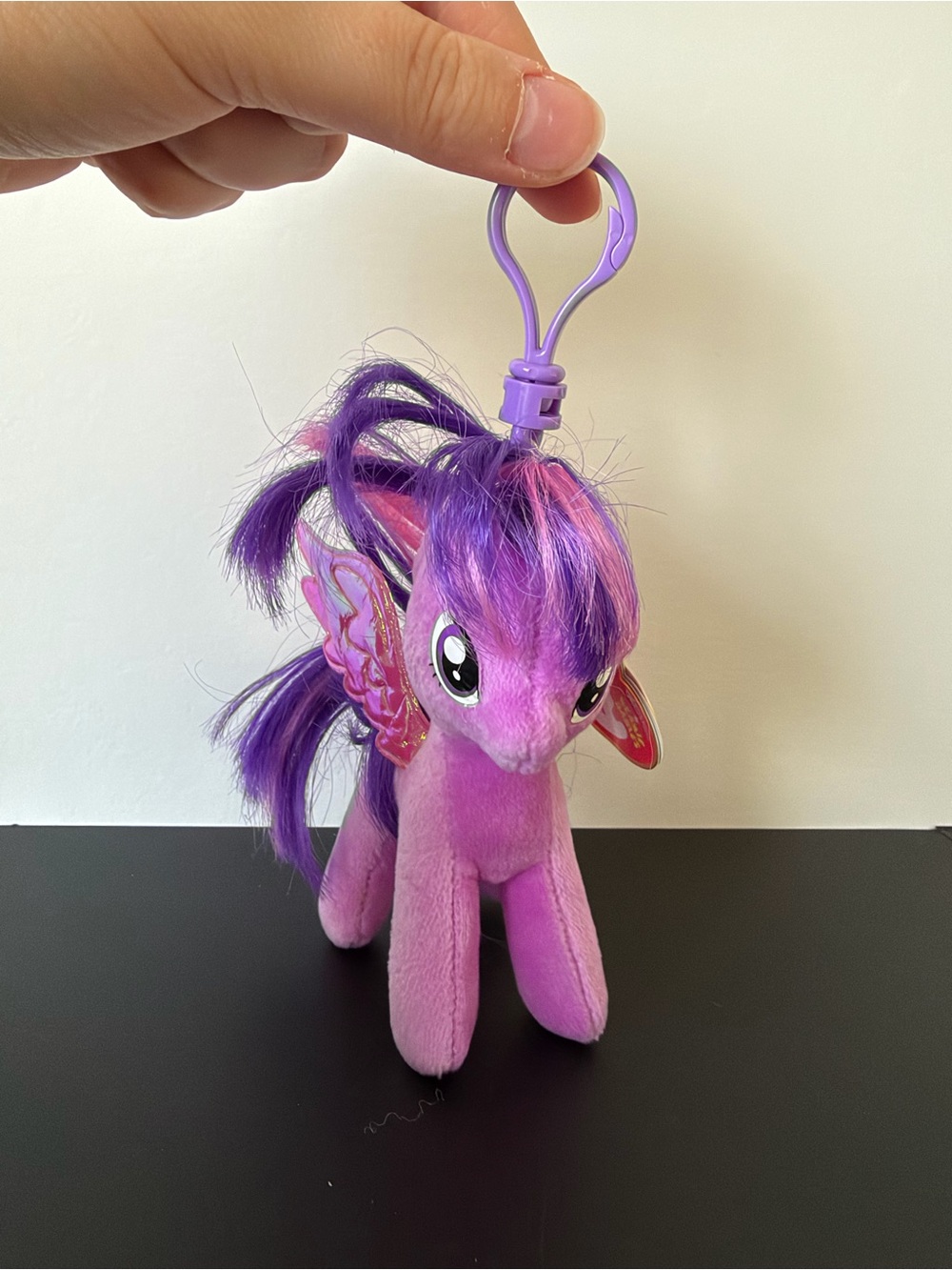 NWT TY My Little Pony Twilight Sparkle Keychain Plush